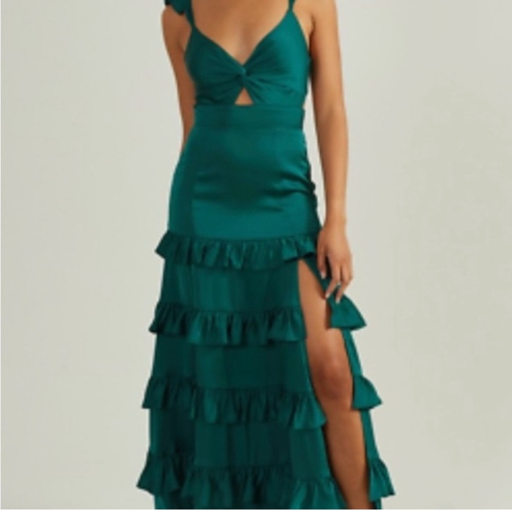 Altar'd State Green emerald Alana Marie Maxie dress